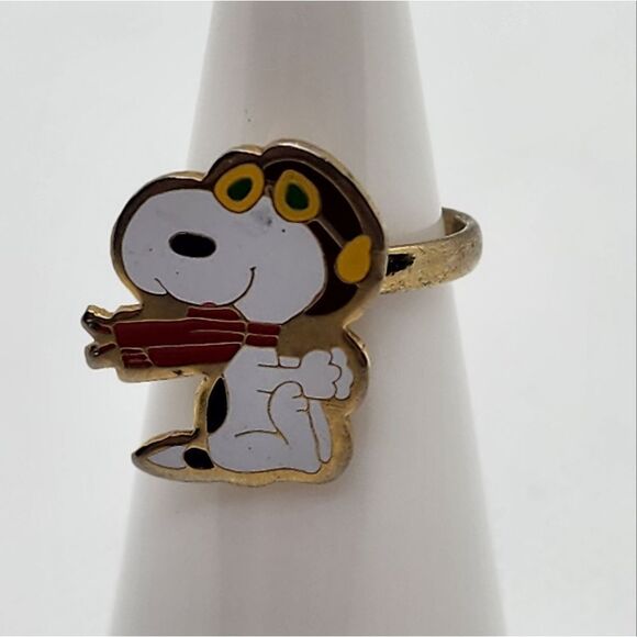 Peanuts Pilot Snoopy Adjustable Ring - Picture 1 of 5